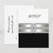 Réponse noir blanc RSVP (Devant / Derrière)