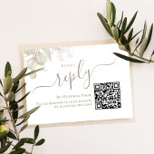 Réponse personnalisée RSVP de mariage vert