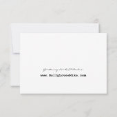 Réponse pour invitation de mariage au jardin de ro (Dos)