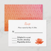 Réponse pour invitation de mariage hindou indien (Devant / Derrière)