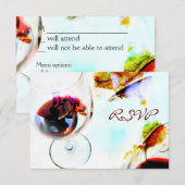 Réponse pour la célébration de dîner de vin (Devant / Derrière)