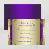 Réponse pour la fête d'anniversaire de mariage de (Devant / Derrière)