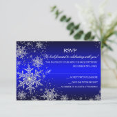 Réponse pour la fête de Noël Blue Sparkle Snowflak (Debout devant)