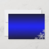 Réponse pour la fête de Noël Blue Sparkle Snowflak (Dos)