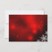 Réponse pour la fête de Noël rouge flocon de neige (Dos)