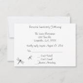 Réponse pour la réception de mariage des Libellule (Dos)