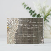 Réponse pour la réception de mariage Rustic Lace B (Debout devant)