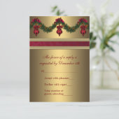 Réponse pour la soirée de Noël rouge et or (Debout devant)