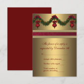 Réponse pour la soirée de Noël rouge et or (Devant / Derrière)