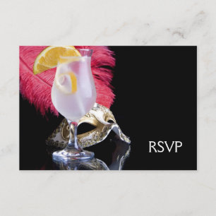 Réponse pour la soirée masquée au masque à plumes