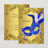 Réponse pour la soirée masquée Bleu et Or (Devant / Derrière)