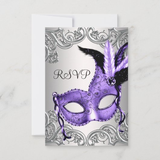Réponse pour la soirée masquée violette (Devant)