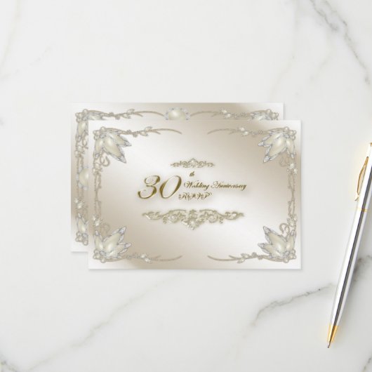 Réponse pour le 30e anniversaire de mariage (Devant/Arrière en situation)