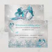 Réponse pour le bal masqué de Noël Blue Silver Sno (Devant / Derrière)