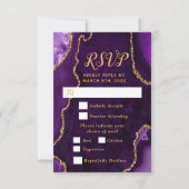 Réponse pour le choix de menu Agate Violet et Or (Devant)