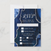 Réponse pour le choix de menu Navy et Silver Agate (Devant)