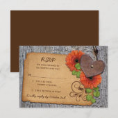 Réponse pour le mariage champêtre de Rustic Heart (Devant / Derrière)