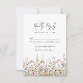 Réponse pour le Mariage Fleurs de Fleur Sauvage (Devant)