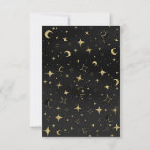 Réponse pour le Mariage Lune Céleste Étoiles Noir (Dos)