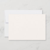 Réponse pour le repas de mariage classique simple  (Dos)