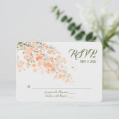 Réponse pour les fleurs de pêcher de mariage (Debout devant)