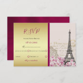 Réponse pour mariage à Paris au printemps en Bourg (Devant / Derrière)