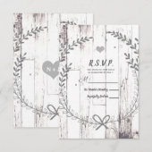 Réponse pour mariage champêtre rustique dans une m (Devant / Derrière)