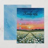 Réponse pour mariage Coucher de soleil crépusculai (Devant / Derrière)
