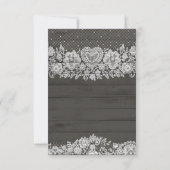 Réponse pour mariage rustique en bois blanc avec d (Dos)