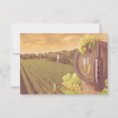 Réponse pour mariage Vintage Retro au vignoble au  (Dos)