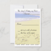 Réponse pour un mariage (Devant)