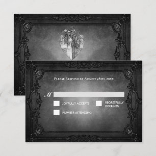 Réponse pour un mariage alternatif Halloween gothi