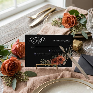 Réponse pour un mariage bohème floral terracotta s