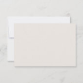 Réponse pour un mariage d'automne moderne avec cho (Dos)