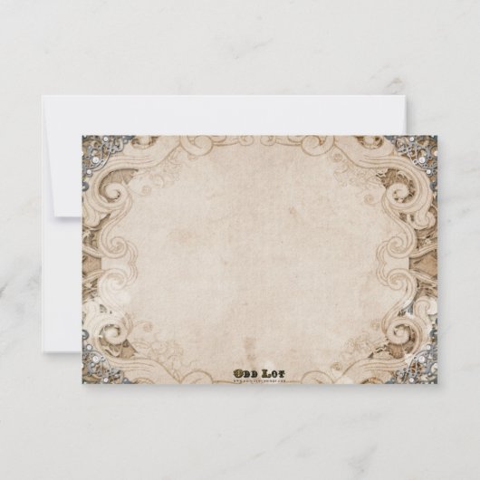 Réponse pour un Mariage de Conte de Fées Élégant (Dos)