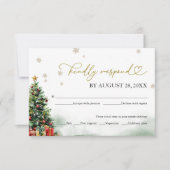 Réponse pour un mariage de Noël avec options de re (Devant)