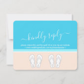 Réponse pour un mariage moderne sur la plage Choix (Devant)