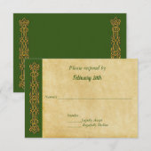 Réponse pour un mariage sur le thème celtique irla (Devant / Derrière)