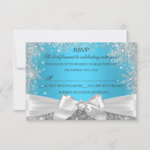 Réponse pour un Sweet 16 Bleu Winter Wonderland