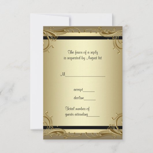 Réponse pour une fête d'anniversaire de mariage de (Devant)