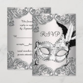 Réponse pour une soirée masquée en noir et blanc (Devant / Derrière)