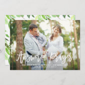 Réponse Prière Lettrage Faire-part de grossesse (Devant / Derrière)