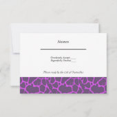 Réponse Purple Giraffe Pattern (Dos)