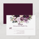 Réponse Purple Mauve Rose Peonies Roses (Devant / Derrière)