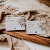 Réponse QR Code pour la carte RSVP de mariage rust