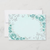Réponse Quinceanera Argent Turquoise (Dos)