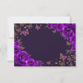Réponse Quinceanera Or Violet (Dos)