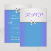 Réponse Quinceanera violet et bleu sarcelle (Devant / Derrière)