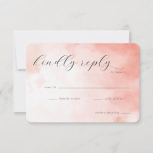 Réponse Rêveuse Rose Aquarelle