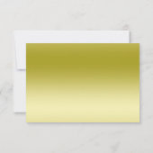 Réponse romantique en soie dorée et noire RSVP (Dos)